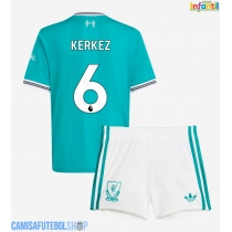 Camisa de time de futebol Liverpool Milos Kerkez #6 Replicas 3º Equipamento Infantil 2025-26 Manga Curta (+ Calças curtas)